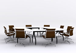 Picture of meeting room table
