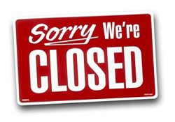 Closing sign